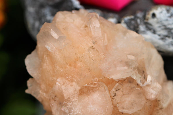 Apophyllite and Pink Stilbite