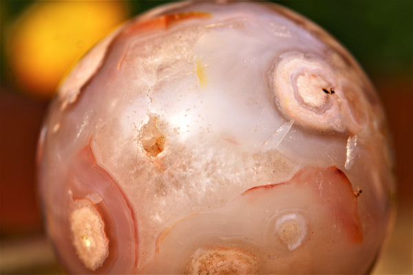 Flower Agate Sphere