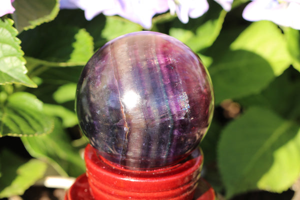 Rainbow Fluorite Sphere