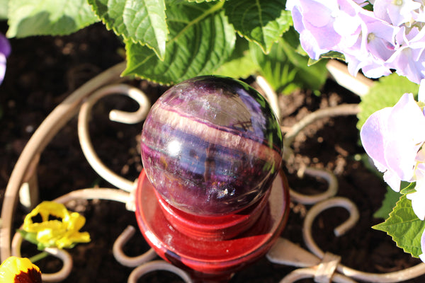 Rainbow Fluorite Sphere