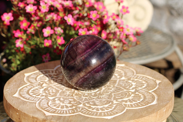 Rainbow Fluorite Sphere