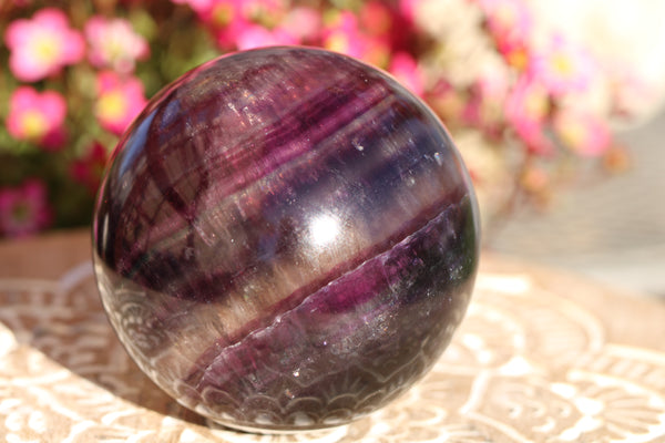 Rainbow Fluorite Sphere