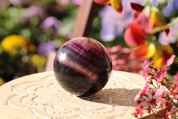 Rainbow Fluorite Sphere