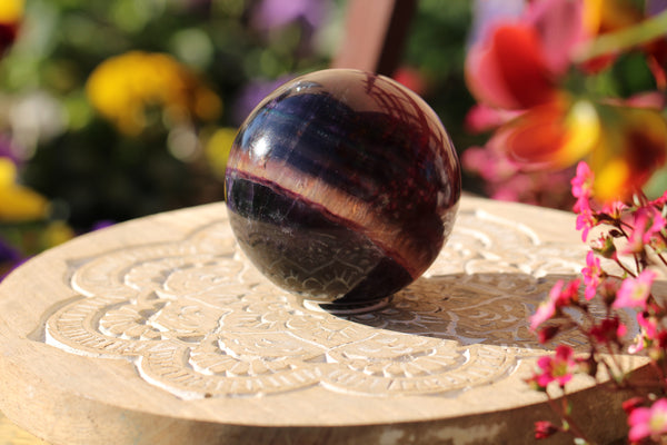 Rainbow Fluorite Sphere